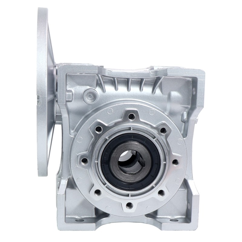 MRVR090 Worm Drive Gearbox 20:1 Ratio Φ28mm Input Shaft with 100/112B5 Motor Input Flange - MRVR090KB3-G20-D28 | StepperOnline CA