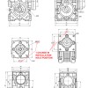 7.5:1 Worm Gearbox NMRV30 Worm Gear Speed Reducer 9mm Input Shaft Diameter - NMRV30-G7.5-D9 | StepperOnline CA