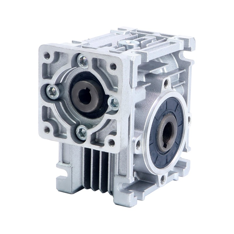 7.5:1 Worm Gearbox NMRV30 Worm Gear Speed Reducer 9mm Input Shaft Diameter - NMRV30-G7.5-D9 | StepperOnline CA