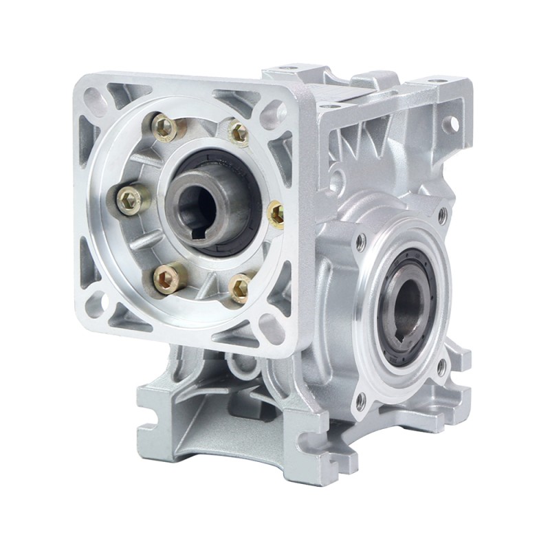 50:1 Worm Gearbox NMRVS40 Worm Gear Speed Reducer 14mm Input Shaft Diameter - NMRVS40-G50-D14 | StepperOnline CA