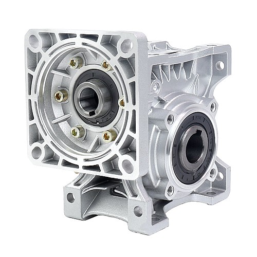 50:1 Worm Gearbox NMRVS50 Worm Gear Speed Reducer 19mm Input Shaft Diameter - NMRVS50-G50-D19 | StepperOnline CA