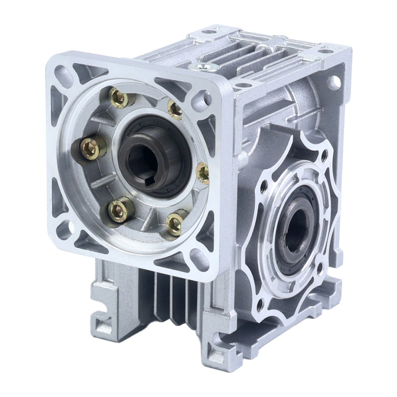 7.5:1 Worm Gearbox YRV40 Worm Gear Speed Reducer 14mm Input Shaft Diameter - YRV40-G7.5-D14 | StepperOnline CA