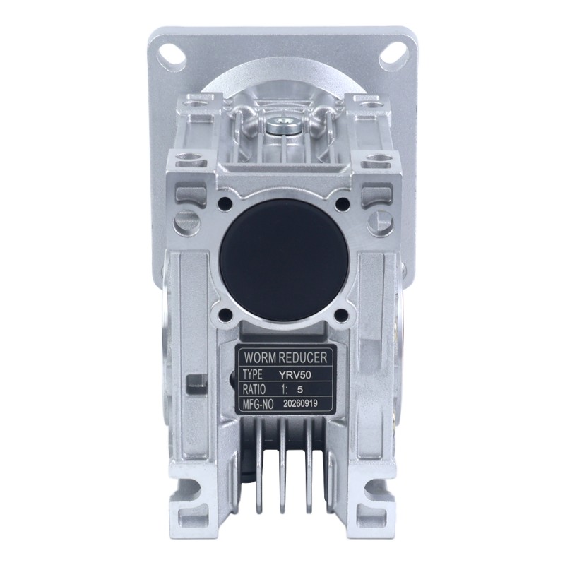 5:1 Worm Gearbox YRV50 Worm Gear Speed Reducer 19mm Input Shaft Diameter - YRV50-G5-D19 | StepperOnline CA