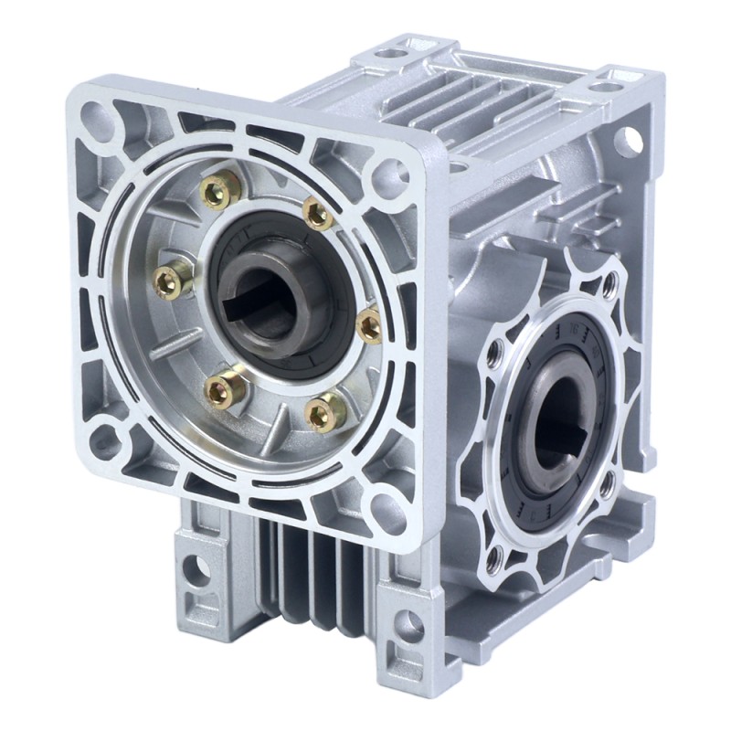 15:1 Worm Gearbox YRV50 Worm Gear Speed Reducer 19mm Input Shaft Diameter - YRV50-G15-D19 | StepperOnline CA