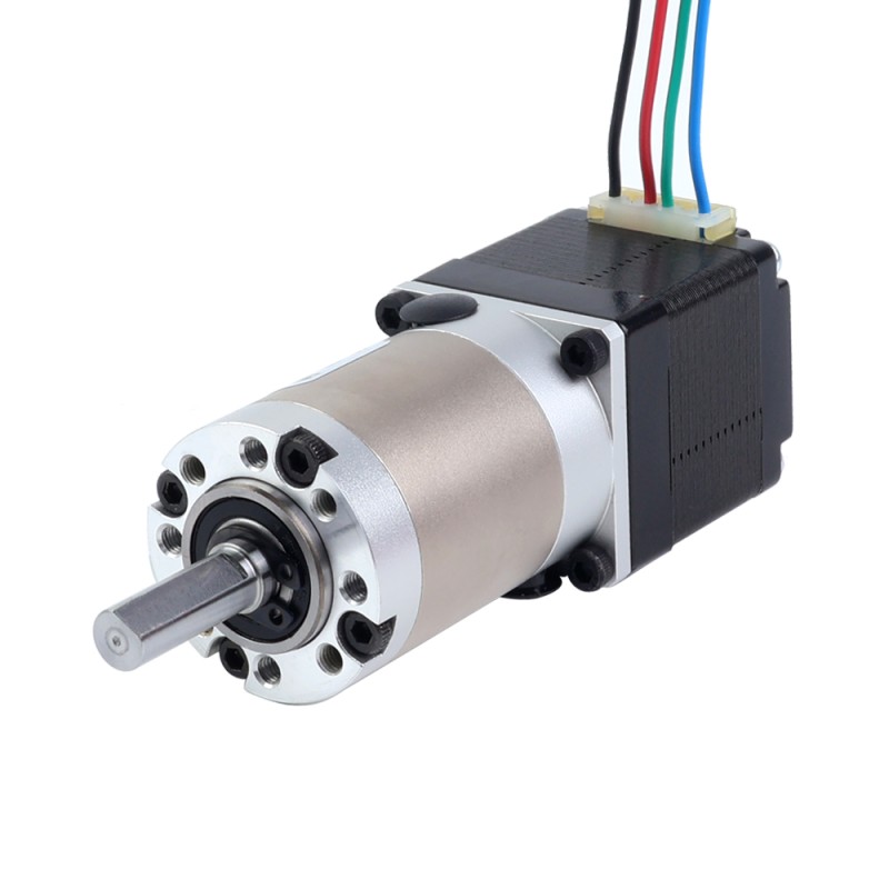 Nema 11 Stepper Motor Bipolar L=33mm w/ Gear Ratio 50:1 EG Series Planetary Gearbox - 11HS12-0704S-EGS50 | StepperOnline CA