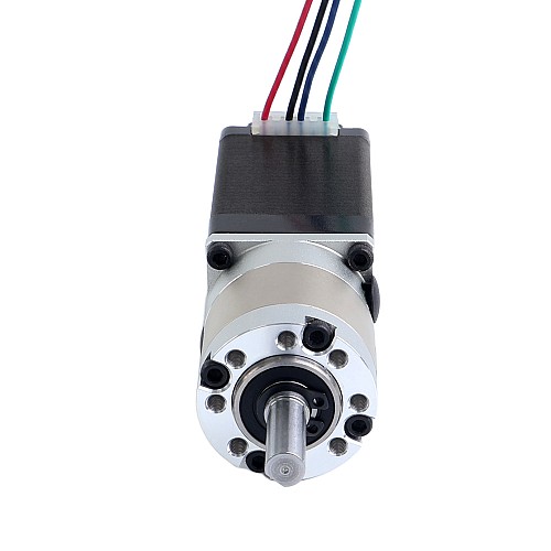 Nema 11 Stepper Motor 0.67A Bipolar L=51mm w/ Gear Ratio 10:1 EG Series Planetary Gearbox - 11HS20-0674S-EGS10 | StepperOnline CA