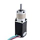 Nema 11 Stepper Motor 0.67A Bipolar L=51mm w/ Gear Ratio 10:1 EG Series Planetary Gearbox - 11HS20-0674S-EGS10 | StepperOnline CA