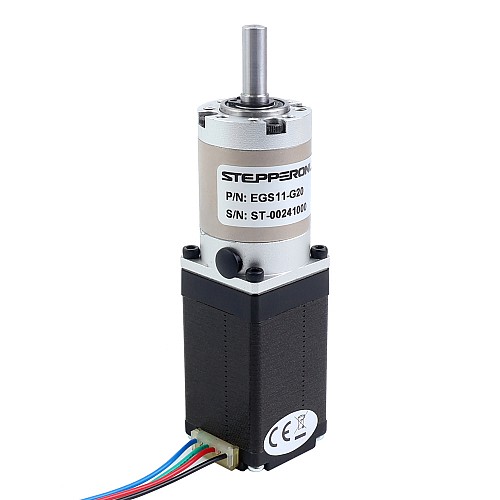 Nema 11 Stepper Motor Bipolar L=51mm w/ Gear Ratio 20:1 EG Series Planetary Gearbox - 11HS20-0704S-EGS20 | StepperOnline CA Nema 11 Stepper Motor Bipolar L=51mm w/ Gear Ratio 20:1 EG Series Planetary Gearbox - 11HS20-0704S-EGS20 | StepperOnline CA