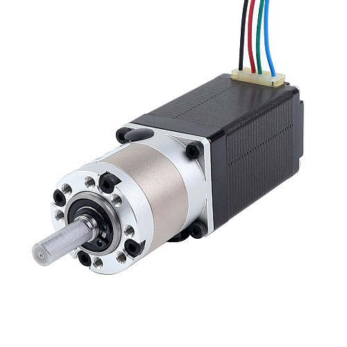 Nema 11 Stepper Motor Bipolar L=51mm w/ Gear Ratio 5:1 EG Series Planetary Gearbox - 11HS20-0704S-EGS5 | StepperOnline CA