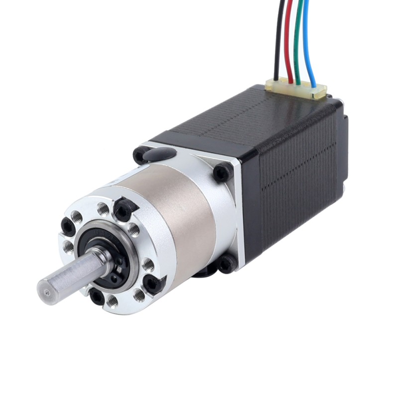 Nema 11 Stepper Motor Bipolar L=51mm w/ Gear Ratio 5:1 EG Series Planetary Gearbox - 11HS20-0704S-EGS5 | StepperOnline CA
