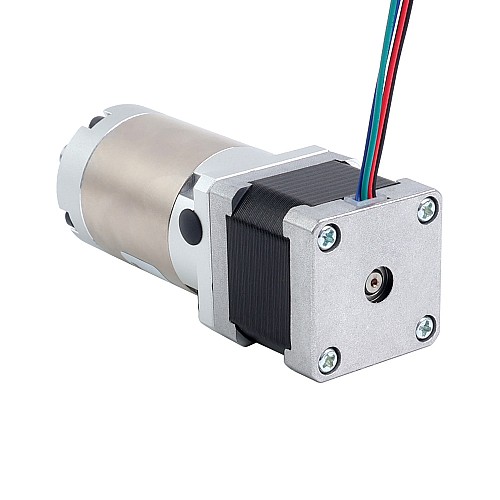 Nema 14 Stepper Motor Bipolar L=34mm w/ Gear Ratio 100:1 EG Series Planetary Gearbox - 14HS13-1004S-EGS100 | StepperOnline CA