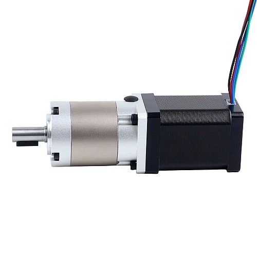 Nema 14 Stepper Motor Bipolar L=52mm w/ Gear Ratio 20:1 EG Series Planetary Gearbox - 14HS20-1504S-EGS20 | StepperOnline CA