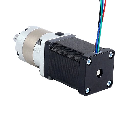 Nema 14 Stepper Motor Bipolar L=52mm w/ Gear Ratio 5:1 EG Series Planetary Gearbox - 14HS20-1504S-EGS5 | StepperOnline CA
