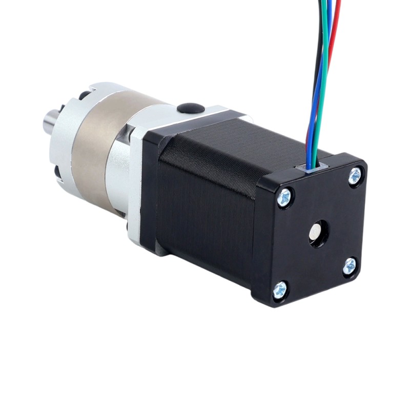 Nema 14 Stepper Motor Bipolar L=52mm w/ Gear Ratio 5:1 EG Series Planetary Gearbox - 14HS20-1504S-EGS5 | StepperOnline CA