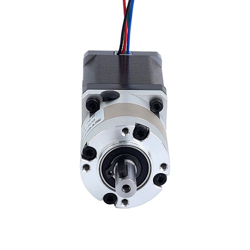 Nema 14 Stepper Motor Bipolar L=52mm w/ Gear Ratio 5:1 EG Series Planetary Gearbox - 14HS20-1504S-EGS5 | StepperOnline CA