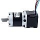 Nema 17 Stepper Motor Bipolar L=34mm w/ Gear Ratio 20:1 MG Series Planetary Gearbox - 17HS13-0404S-MG20 | StepperOnline CA