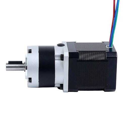 Nema 17 Stepper Motor Bipolar L=48mm w/ Gear Ratio 5:1 MG Series Planetary Gearbox - 17HS19-1684S-MG5 | StepperOnline CA
