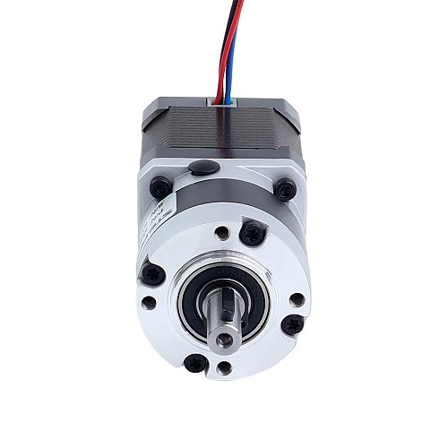 Nema 17 Stepper Motor Bipolar L=48mm w/ Gear Ratio 5:1 MG Series Planetary Gearbox - 17HS19-1684S-MG5 | StepperOnline CA