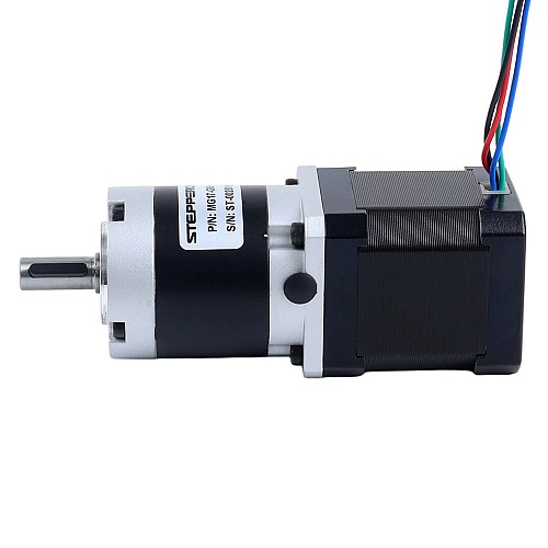 Nema 17 Stepper Motor Bipolar L=48mm w/ Gear Ratio 50:1 MG Series Planetary Gearbox - 17HS19-1684S-MG50 | StepperOnline CA