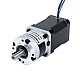 Nema 17 Stepper Motor Bipolar L=60mm w/ Gear Ratio 10:1 MG Series Planetary Gearbox - 17HS24-2104S-MG10 | StepperOnline CA