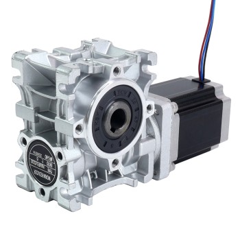 Nema 23 Stepper Motor 76mm Gear Ratio 30:1 Worm Gearbox NMRVS30 Worm Gear Speed Reducer