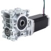 Nema 23 Stepper Motor 113mm Gear Ratio 20:1 Worm Gearbox NMRVS30 Worm Gear Speed Reducer - 23HS45-4204S-RVS30-G20 | StepperOnline CA
