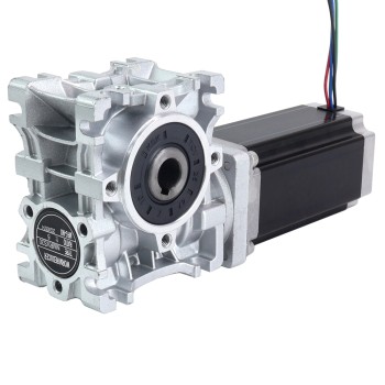 Nema 23 Stepper Motor 113mm Gear Ratio 15:1 Worm Gearbox NMRVS30 Worm Gear Speed Reducer Nema 23 Stepper Motor 113mm Gear Ratio 15:1 Worm Gearbox NMRVS30 Worm Gear Speed Reducer