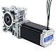 Nema 23 Stepper Motor 113mm Gear Ratio 15:1 Worm Gearbox NMRVS30 Worm Gear Speed Reducer - 23HS45-4204S-RVS30-G15 | StepperOnline CA Nema 23 Stepper Motor 113mm Gear Ratio 15:1 Worm Gearbox NMRVS30 Worm Gear Speed Reducer - 23HS45-4204S-RVS30-G15 | StepperOnline CA