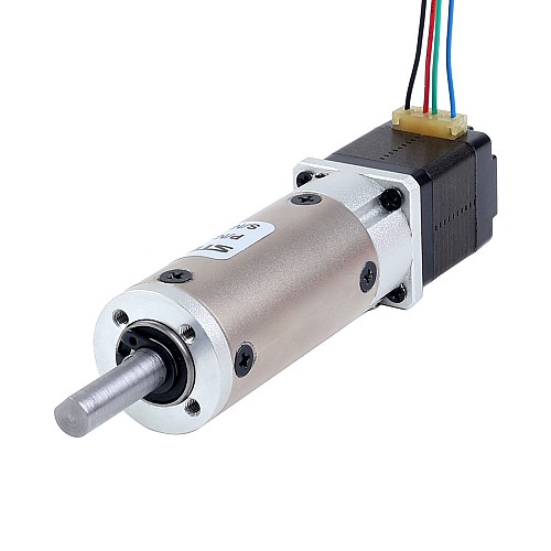 Nema 8 Stepper Motor Bipolar L=28mm w/ Gear Ratio 100:1 EG Series Planetary Gearbox - 8HS11-0204S-EGS100 | StepperOnline CA