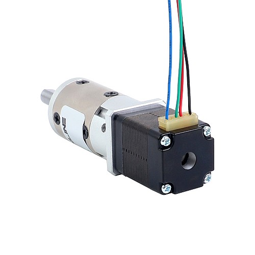 Nema 8 Stepper Motor Bipolar L=28mm w/ Gear Ratio 5:1 EG Series Planetary Gearbox - 8HS11-0204S-EGS5 | StepperOnline CA