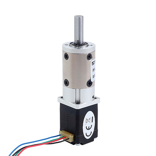 Nema 8 Stepper Motor Bipolar L=28mm w/ Gear Ratio 5:1 EG Series Planetary Gearbox - 8HS11-0204S-EGS5 | StepperOnline CA