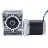 Nema 23 Stepper Motor 113mm Gear Ratio 15:1 Worm Gearbox YRV30 Worm Gear Speed Reducer - 23HS45-4204S-YRV30-G15 | StepperOnline CA