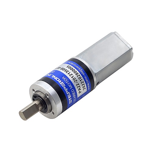 Brushed 12V DC Gear Motor 0.8Kg.cm/138RPM w/ 76:1 Planetary Gearbox - PA22-201213500-G76 | StepperOnline CA