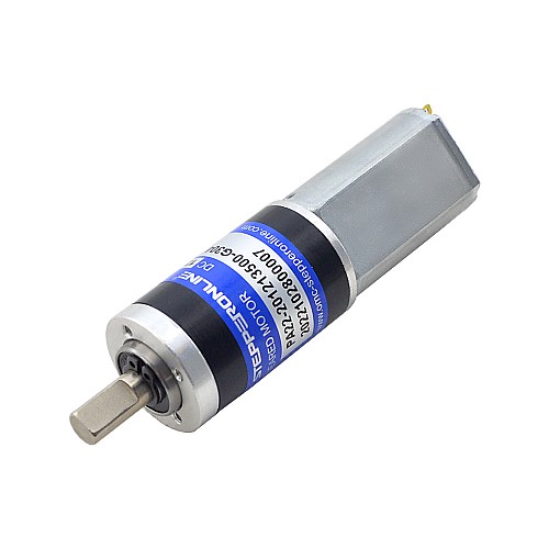 Brushed 12V DC Gear Motor 2.7Kg.cm/34.5RPM w/ 304:1 Planetary Gearbox - PA22-201213500-G304 | StepperOnline CA