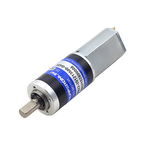 Brushed 12V DC Gear Motor 3.8Kg.cm/24.5RPM w/ 428.6:1 Planetary Gearbox - PA22-201213500-G429 | StepperOnline CA