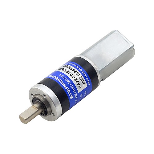 Brushed 12V DC Gear Motor 4.6Kg.cm/20.6RPM w/ 509:1 Planetary Gearbox - PA22-201213500-G509 | StepperOnline CA