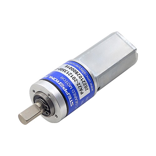 Brushed 12V DC Gear Motor 0.19Kg.cm/656RPM w/ 16:1 Planetary Gearbox - PA22-201213500-G16 | StepperOnline CA