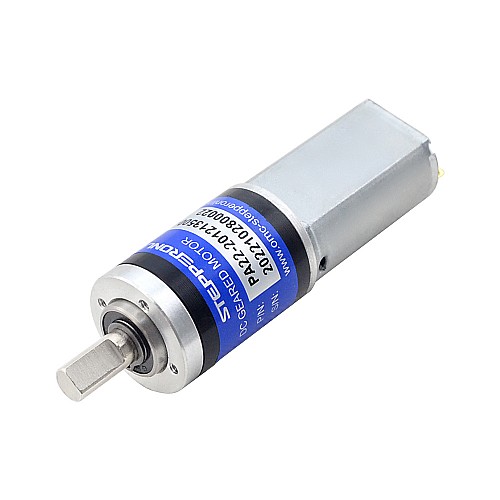 Brushed 12V DC Gear Motor 0.7Kg.cm/164RPM w/ 64:1 Planetary Gearbox - PA22-201213500-G64 | StepperOnline CA