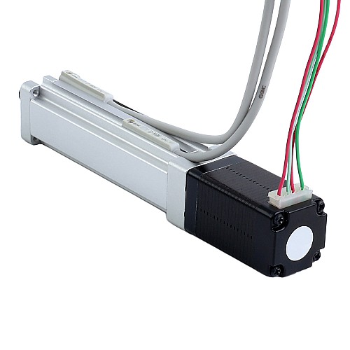 Nema 8 Ball Screw Electric Cylinder 0.5A Stroke 20mm 0.01Nm(1.42oz.in) Lead 1mm(0.03937) with Limit Switch - LCB8S12BSS05-20D | StepperOnline CA