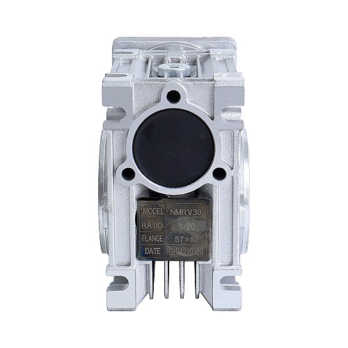 20:1 Worm Gearbox NMRV30 Worm Gear Speed Reducer 11mm Input Shaft Diameter - NMRV30-G20-D11 | StepperOnline CA
