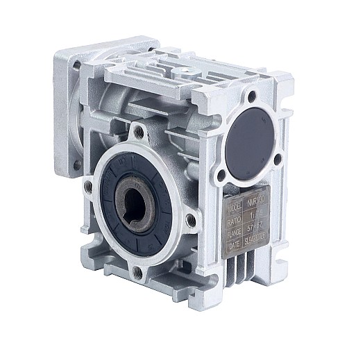 7.5:1 Worm Gearbox NMRV30 Worm Gear Speed Reducer 9mm Input Shaft Diameter - NMRV30-G7.5-D9 | StepperOnline CA