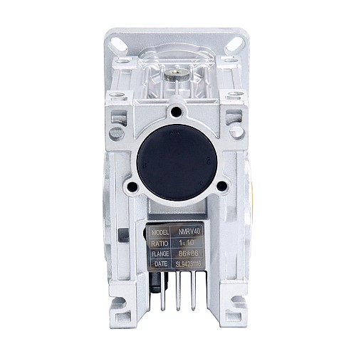 10:1 Worm Gearbox NMRV40 Worm Gear Speed Reducer 14mm Input Shaft Diameter - NMRV40-G10-D14 | StepperOnline CA