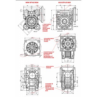 NMRVS50-G50-D19 | 50:1 Worm Gearbox NMRVS50 Worm Gear Speed