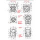 50:1 Worm Gearbox NMRVS50 Worm Gear Speed Reducer 19mm Input Shaft Diameter - NMRVS50-G50-D19 | StepperOnline CA
