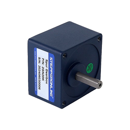 6W 110VAC 60Hz 4.5-77.5RPM 0.60Nm(84.97oz.in) Flange 60mm Spur Gearbox Single-phase AC Variable Speed Motor - 2IK6RGN-A/2GN20K | StepperOnline CA 6W 110VAC 60Hz 4.5-77.5RPM 0.60Nm(84.97oz.in) Flange 60mm Spur Gearbox Single-phase AC Variable Speed Motor - 2IK6RGN-A/2GN20K | StepperOnline CA