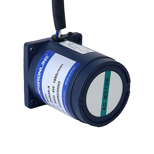 6W 110VAC 60Hz 310RPM 0.15Nm(21.24oz.in) Flange 60mm Spur Gearbox Single-phase AC Induction Motor - 2IK6GN-A/2GN5K | StepperOnline CA 6W 110VAC 60Hz 310RPM 0.15Nm(21.24oz.in) Flange 60mm Spur Gearbox Single-phase AC Induction Motor - 2IK6GN-A/2GN5K | StepperOnline CA
