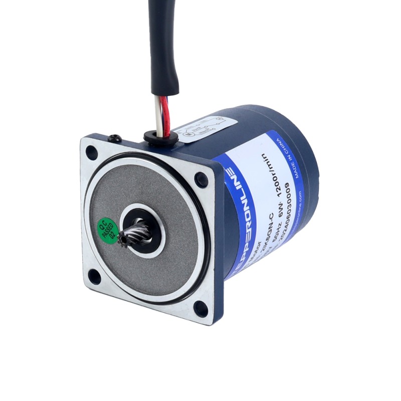 6W 220VAC 50Hz 27RPM 1.61Nm(227.99oz.in) Flange 60mm Spur Gearbox Single-phase AC Induction Motor - 2IK6GN-C/2GN50K | StepperOnline CA 6W 220VAC 50Hz 27RPM 1.61Nm(227.99oz.in) Flange 60mm Spur Gearbox Single-phase AC Induction Motor - 2IK6GN-C/2GN50K | StepperOnline CA
