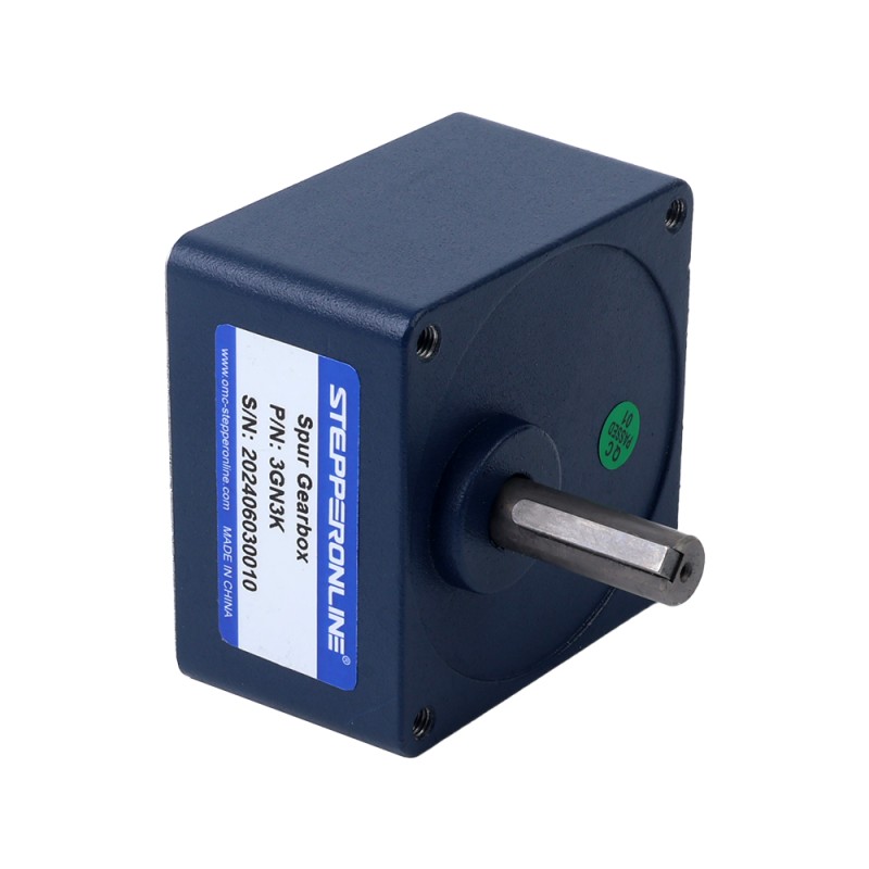 15W 110VAC 60Hz 30-516.67RPM 0.22Nm(31.15oz.in) Flange 70mm Spur Gearbox Single-phase AC Variable Speed Motor - 3IK15RGN-A/3GN3K | StepperOnline CA