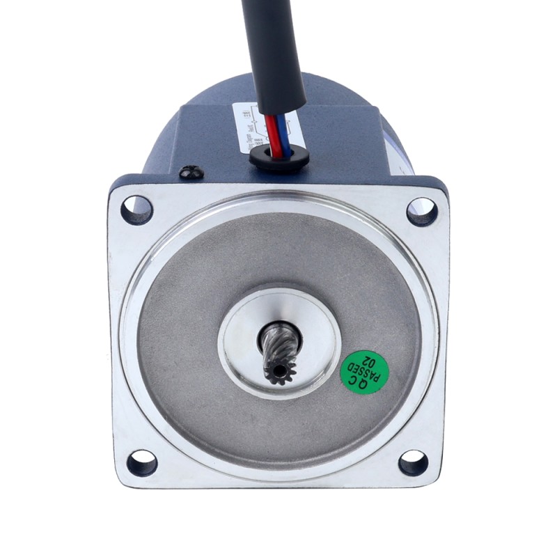 15W 220VAC 50Hz 13.5RPM 5.00Nm(708.06oz.in) Flange 70mm Spur Gearbox Single-phase AC Induction  Motor - 3IK15GN-C/3GN100K | StepperOnline CA