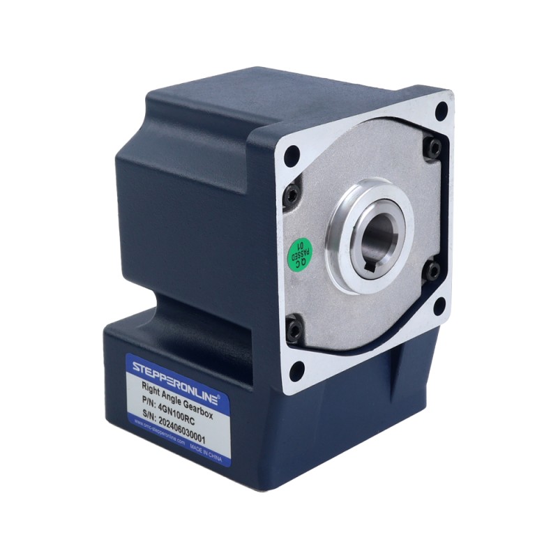 Brushed 24V 60W 8.00Nm(1132.90oz.in) 30RPM w/ 100:1 Right Angle Gearbox DC Gear Motor - F4D60-24GN-30S/4GN100RC | StepperOnline CA Brushed 24V 60W 8.00Nm(1132.90oz.in) 30RPM w/ 100:1 Right Angle Gearbox DC Gear Motor - F4D60-24GN-30S/4GN100RC | StepperOnline CA